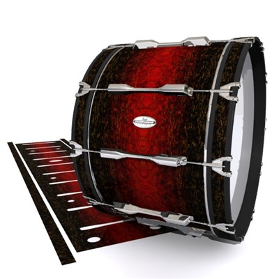 Pearl Championship Maple Bass Drum Slip - Burgundy Rock (Red)