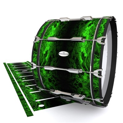 Pearl Championship Maple Bass Drum Slip - Forest GEO Marble Fade (Green)