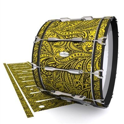 Pearl Championship Maple Bass Drum Slip - Gold Paisley (Themed)