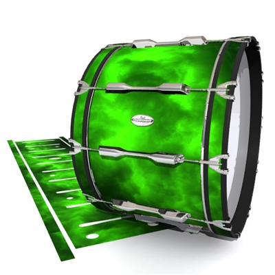 Pearl Championship Maple Bass Drum Slip - Green Smokey Clouds (Themed)