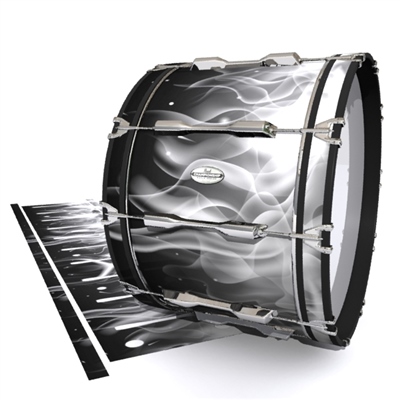 Pearl Championship Maple Bass Drum Slip - Grey Flames (Themed)