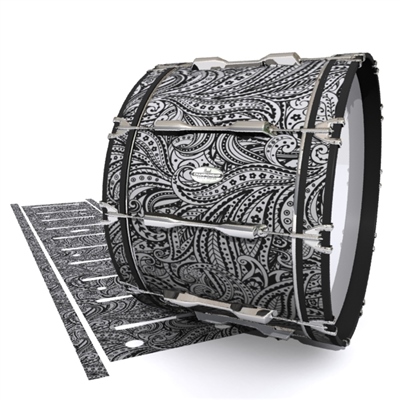 Pearl Championship Maple Bass Drum Slip - Grey Paisley (Themed)