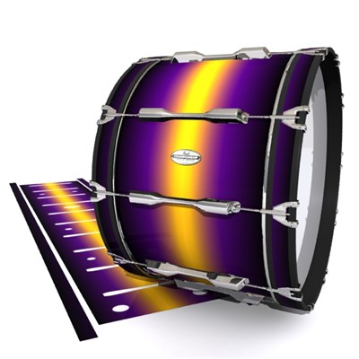 Pearl Championship Maple Bass Drum Slip - Light Barrier Fade (Purple) (Yellow)