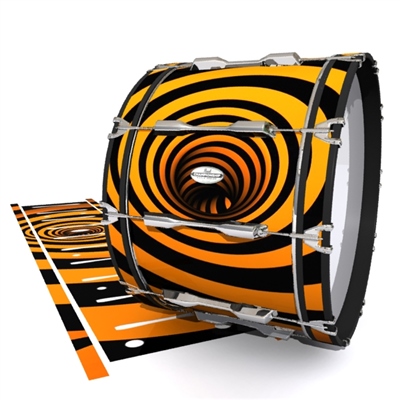 Pearl Championship Maple Bass Drum Slip - Orange Vortex Illusion (Themed)2