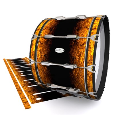 Pearl Championship Maple Bass Drum Slip - Pangaea Fade (Orange)