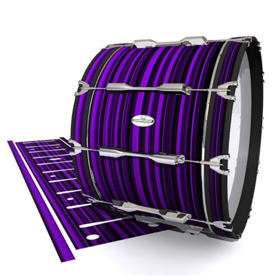 Pearl Championship Maple Bass Drum Slip - Purple Horizon Stripes (Purple)