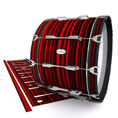Pearl Championship Maple Bass Drum Slip - Red Horizon Stripes (Red)