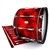 Pearl Championship Maple Bass Drum Slip - Red Smokey Clouds (Themed)