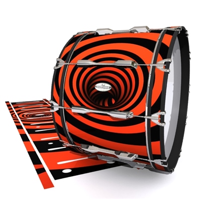 Pearl Championship Maple Bass Drum Slip - Red Vortex Illusion (Themed)