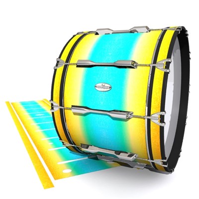 Pearl Championship Maple Bass Drum Slip - Set Sail (Aqua) (Yellow)