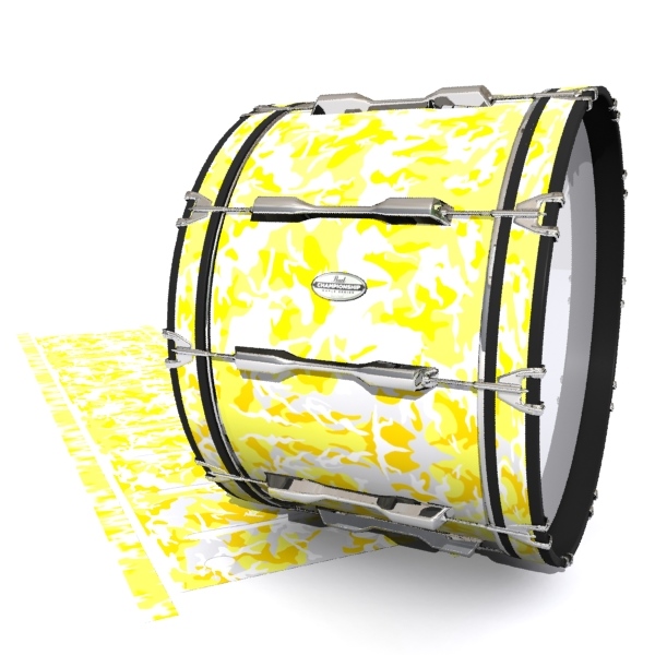 Pearl Championship Maple Bass Drum Slip - Solar Blizzard Traditional Camouflage (Yellow)