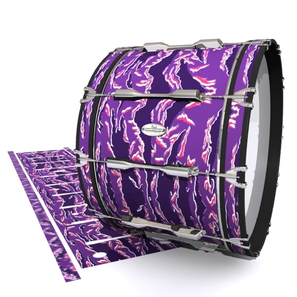 Pearl Championship Maple Bass Drum Slip - Violet Voltage Tiger Camouflage (Purple)