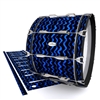 Pearl Championship Maple Bass Drum Slip - Wave Brush Strokes Blue and Black (Blue)