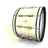 Pearl Championship Maple Bass Drum Slip - Wave Brush Strokes Yellow and White (Yellow)