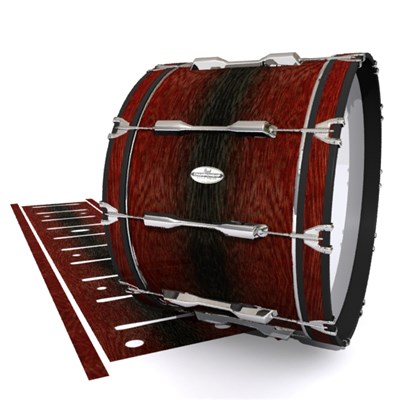 Pearl Championship Maple Bass Drum Slip - Weathered Rosewood (Red)