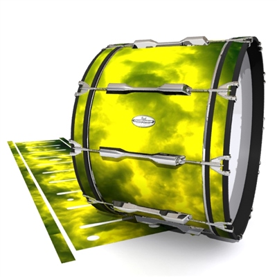 Pearl Championship Maple Bass Drum Slip - Yellow Smokey Clouds (Themed)