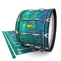 Pearl Championship Maple Bass Drum Slip (Old) - Aquamarine Blue Pearl (Aqua)