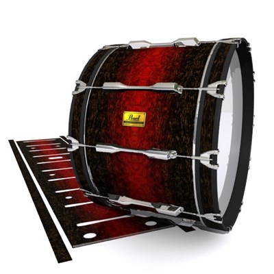 Pearl Championship Maple Bass Drum Slip (Old) - Burgundy Rock (Red)