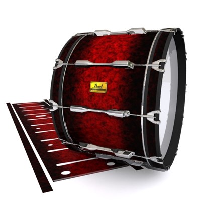 Pearl Championship Maple Bass Drum Slip (Old) - Burning Embers (red)