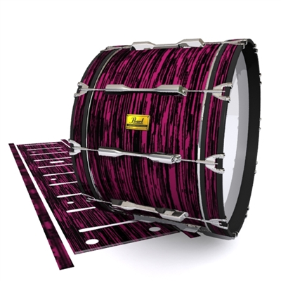 Pearl Championship Maple Bass Drum Slip (OLD) - Chaos Brush Strokes Maroon and Black (Red)
