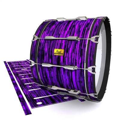 Pearl Championship Maple Bass Drum Slip (OLD) - Chaos Brush Strokes Purple and Black (Purple)