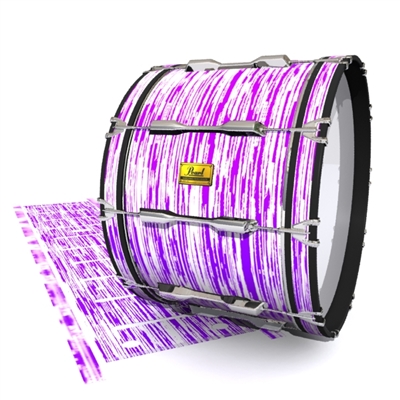 Pearl Championship Maple Bass Drum Slip (OLD) - Chaos Brush Strokes Purple and White (Purple)