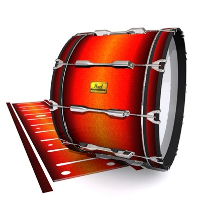 Pearl Championship Maple Bass Drum Slip (Old) - Coral Sunset (Orange)