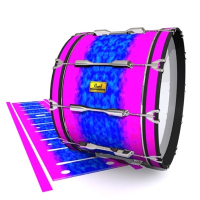 Pearl Championship Maple Bass Drum Slip (Old) - Cotton Candy (Blue) (Pink)