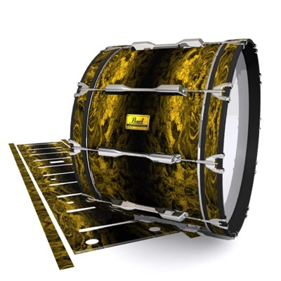 Pearl Championship Maple Bass Drum Slip (Old) - Desert GEO Marble Fade (Yellow)