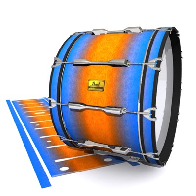 Pearl Championship Maple Bass Drum Slip (Old) - Exuma Sunset (Blue) (Orange)