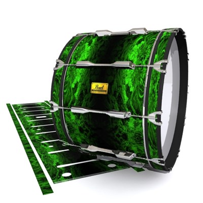 Pearl Championship Maple Bass Drum Slip (Old) - Forest GEO Marble Fade (Green)