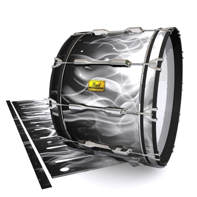 Pearl Championship Maple Bass Drum Slip (Old) - Grey Flames (Themed)