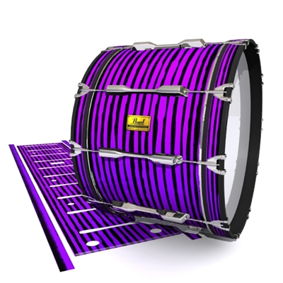 Pearl Championship Maple Bass Drum Slip (OLD) - Lateral Brush Strokes Purple and Black (Purple)