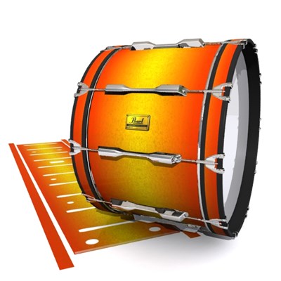 Pearl Championship Maple Bass Drum Slip (Old) - Madagascar Sunset (Yellow) (Orange)