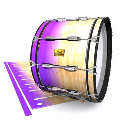 Pearl Championship Maple Bass Drum Slip (OLD) - Maple Woodgrain Purple Fade (Purple)
