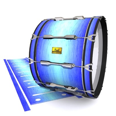 Pearl Championship Maple Bass Drum Slip (Old) - Marine Maple Fade (Blue)