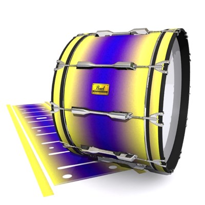 Pearl Championship Maple Bass Drum Slip (Old) - Mystic Horizon (Purple) (Yellow)