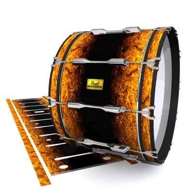 Pearl Championship Maple Bass Drum Slip (Old) - Pangaea Fade (Orange)