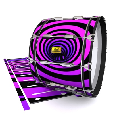 Pearl Championship Maple Bass Drum Slip (Old) - Purple Vortex Illusion (Themed)