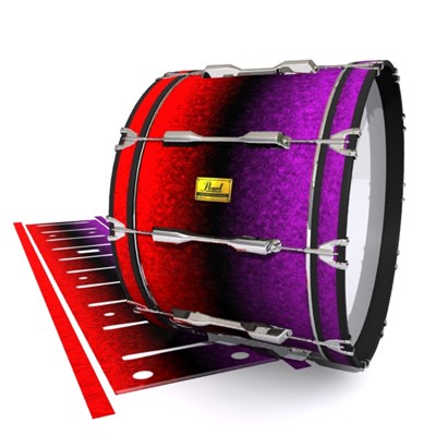 Pearl Championship Maple Bass Drum Slip (Old) - Rosso Galaxy Fade (Red) (Purple)