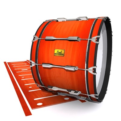 Pearl Championship Maple Bass Drum Slip (Old) - Scarlet Stain (Orange)