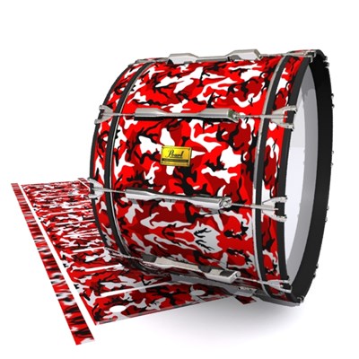 Pearl Championship Maple Bass Drum Slip (Old) - Serious Red Traditional Camouflage (Red)