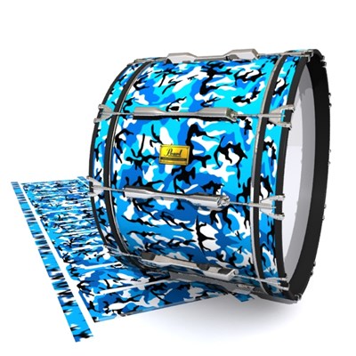 Pearl Championship Maple Bass Drum Slip (Old) - Sky Blue Traditional Camouflage (Blue)