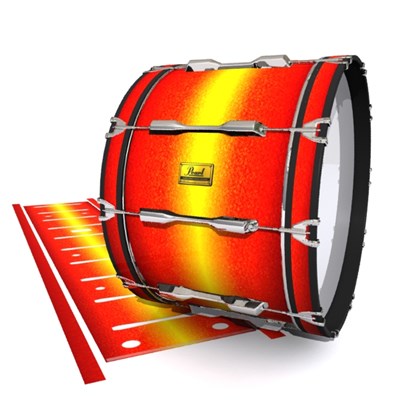 Pearl Championship Maple Bass Drum Slip (Old) - Sunfire (Orange) (Yellow)