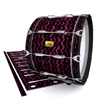 Pearl Championship Maple Bass Drum Slip (OLD) - Wave Brush Strokes Maroon and Black (Red)