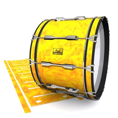 Pearl Championship Maple Bass Drum Slip (Old) - Yellow Cosmic Glass (Yellow) (Orange)