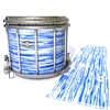 Pearl Championship CarbonCore Snare Drum Slip - Chaos Brush Strokes Blue and White (Blue)