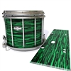 Pearl Championship CarbonCore Snare Drum Slip - Chaos Brush Strokes Green and Black (Green)