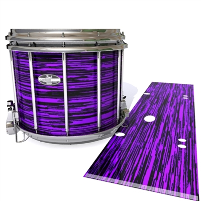 Pearl Championship CarbonCore Snare Drum Slip - Chaos Brush Strokes Purple and Black (Purple)