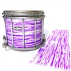 Pearl Championship CarbonCore Snare Drum Slip - Chaos Brush Strokes Purple and White (Purple)